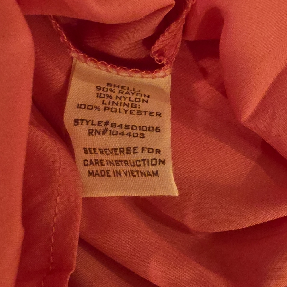 By the River Women's Pink smocked Tiered Maxi dress Size L new with tags - Picture 9 of 10